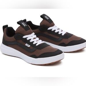 NEW w/Tags Vans Brown Black Range Exp Mesh Skateboarding Comfort Sneaker Men 13